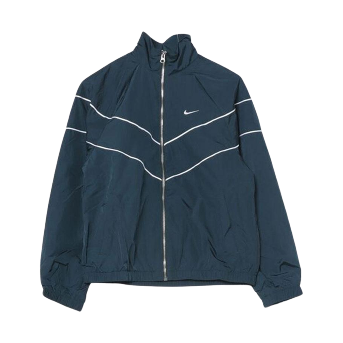 (W) 나이키 윈드러너 루즈 UV 우븐 풀 집 자켓 아머리 네이비 - 아시아((W) Nike Windrunner Loose UV Wooven Full Zip Jacket Armory Navy - Asia) - 1