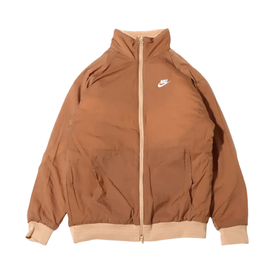 BQ6546-200 Nike Big Swoosh Full Zip Jacket Hemp White - #3