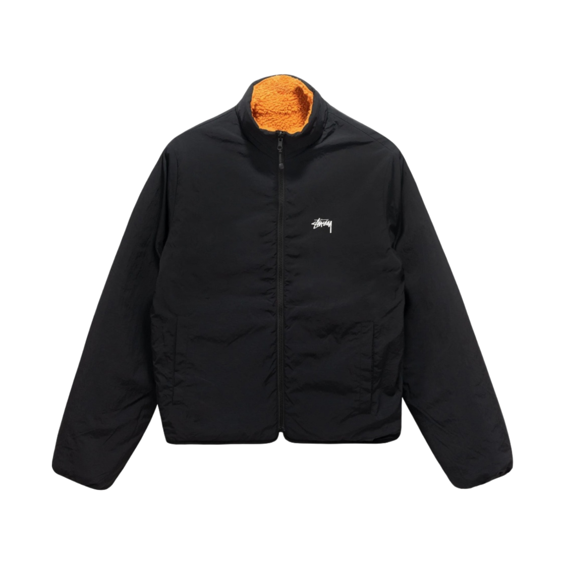 스투시 8볼 쉐르파 자켓 오렌지 | Stussy | KREAM