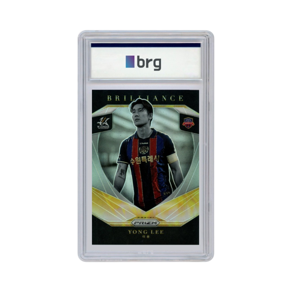 파니니 프리즘 K 리그 #13 수원 FC 이용 브릴리언스 축구 카드 2023(Panini Prizm K League #13 Suwon FC Lee Yong Brilliance Soccer Card 2023)