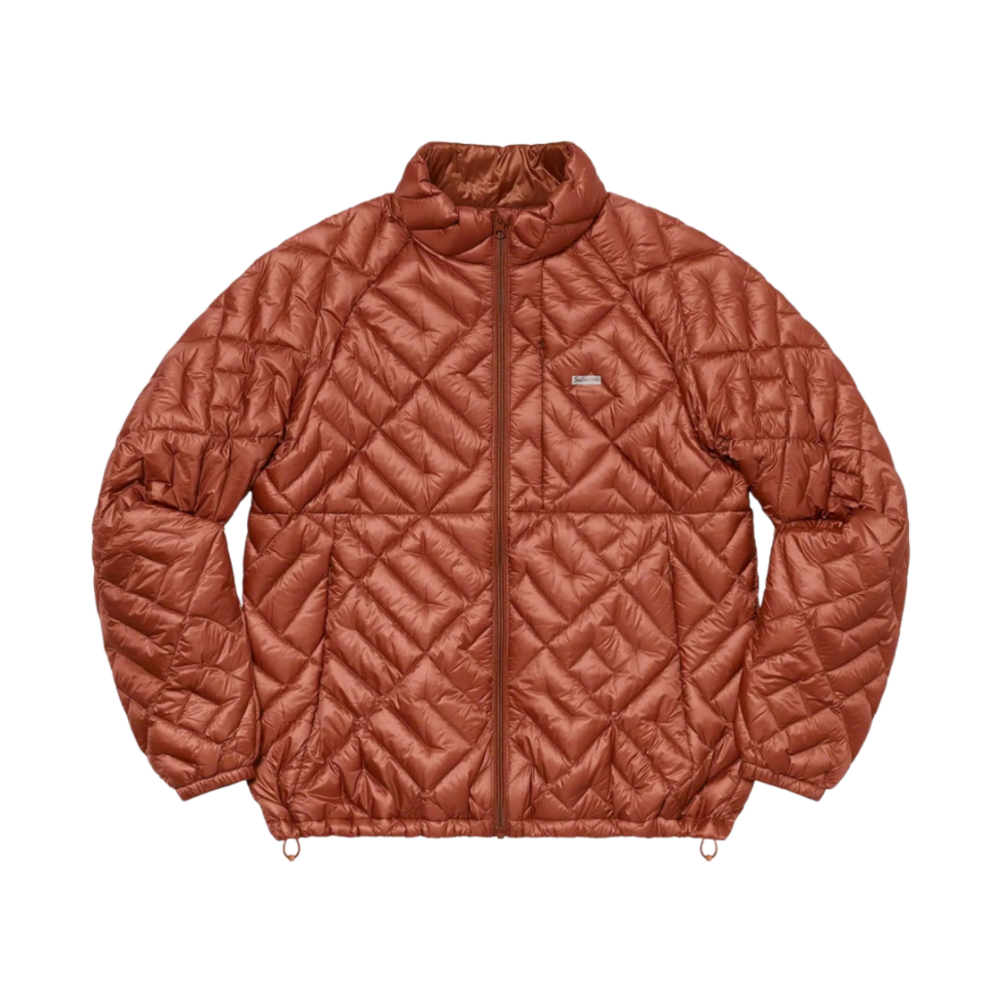 슈프림 스펠아웃 퀼티드 라이트웨이트 다운 자켓 러스트 - 22SS(Supreme Spellout Quilted Lightweight Down Jacket Rust - 22SS) - 1