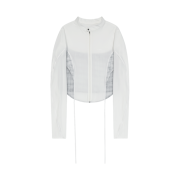 OJOS Strap Trimming Pattern Jacket Off White