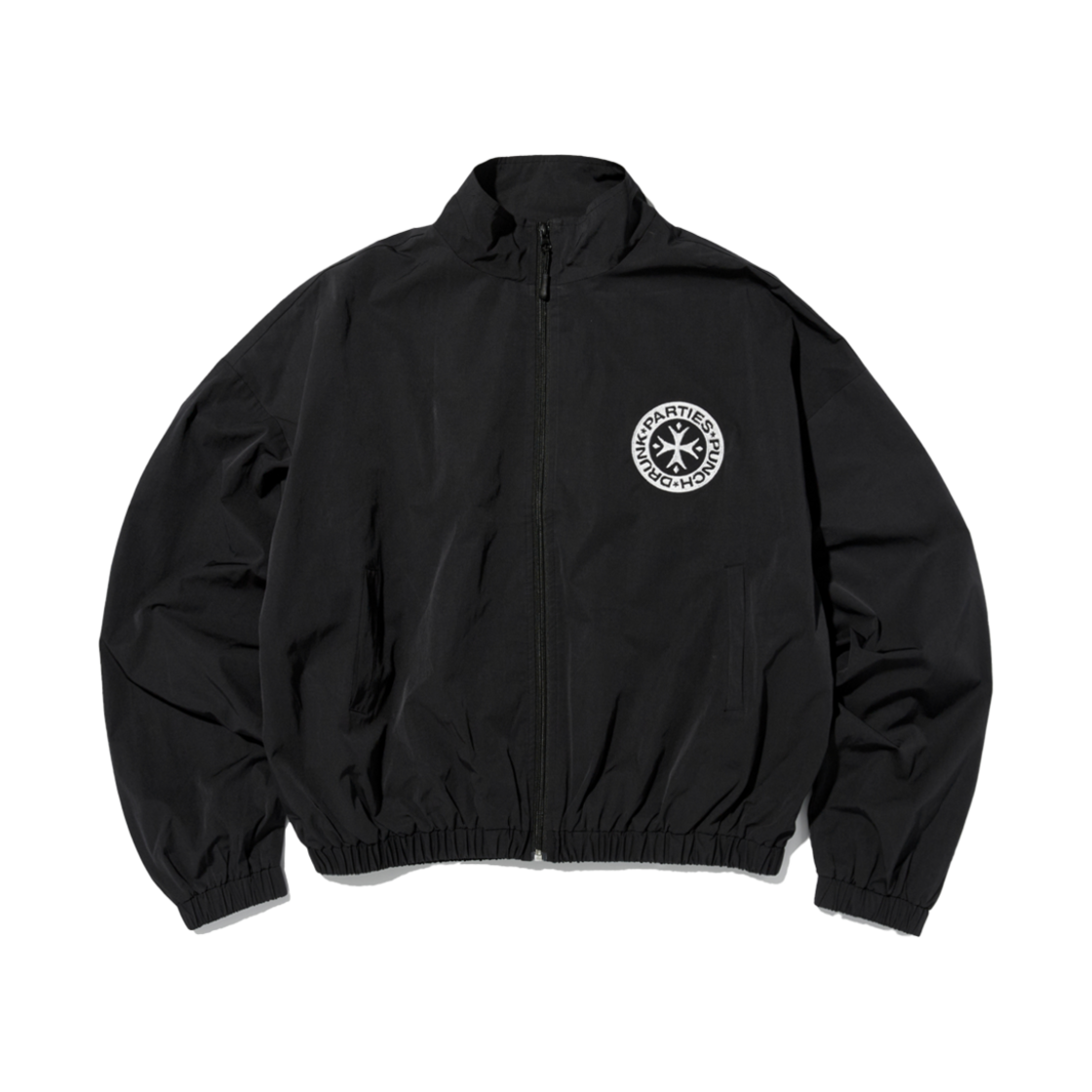 펀치 드렁크 파티즈 엠보이드 윈드 자켓 블랙(Punch Drunk Parties Embroidered Wind Jacket BLACK)
