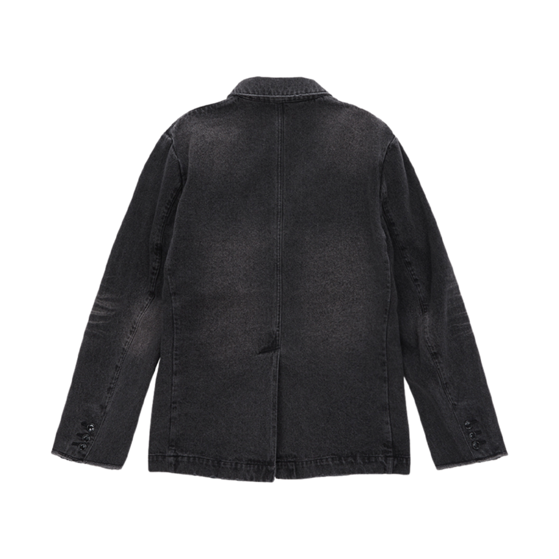 (W) 마뗑킴 워시드 데님 블레이저 그레이((W) Matin Kim Washed Denim Blazer Grey) - 2