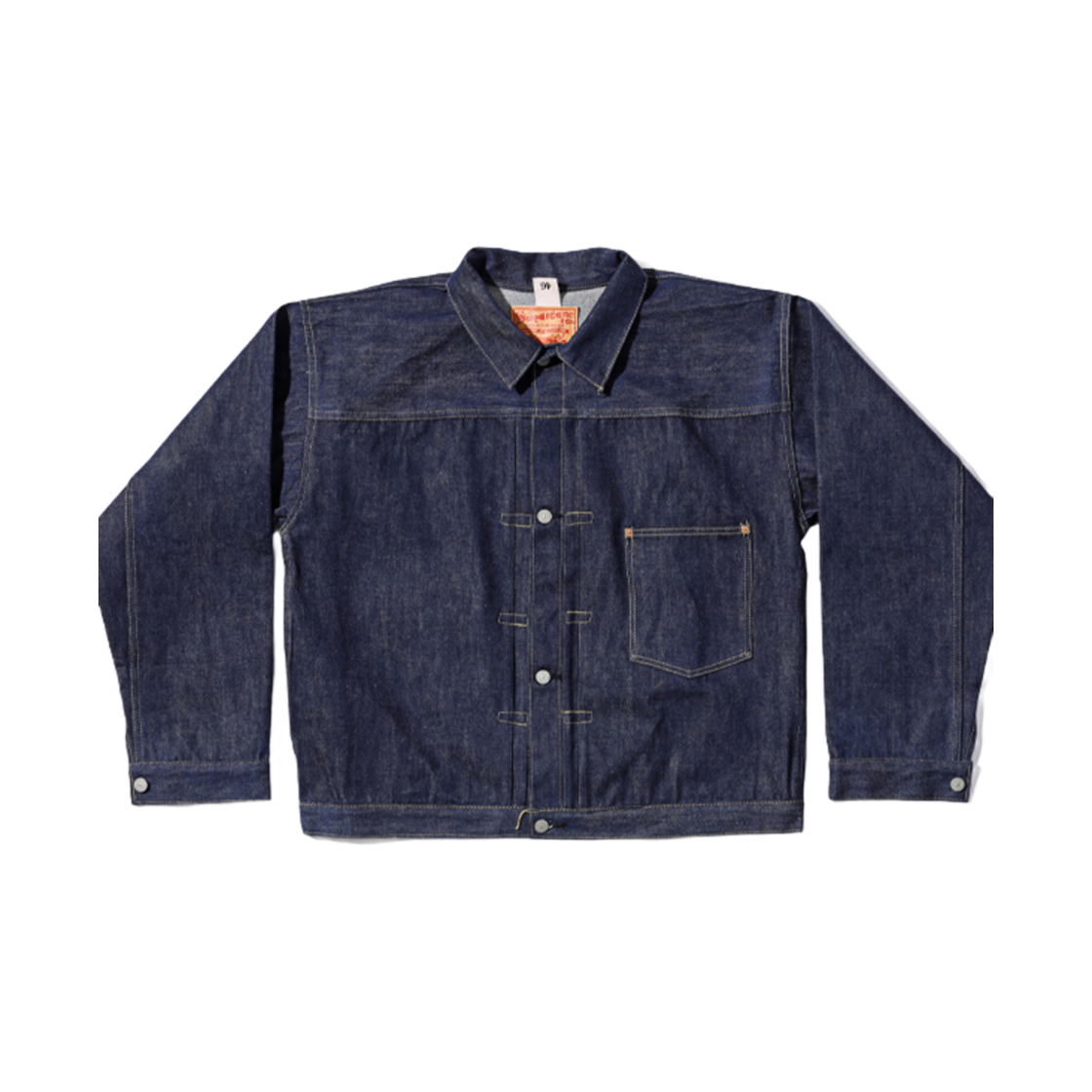 SC19007T Sugar Cane Super Denim Collectibles #07 13.5 oz. Blue Denim Blouse 1946 Model T-Back Non Wash