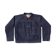 Sugar Cane Super Denim Collectibles #07 13.5 oz. Blue Denim Blouse 1946 Model T-Back Non Wash
