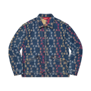 Supreme Gradient Jacquard Denim Work Jacket Blue - 22SS
