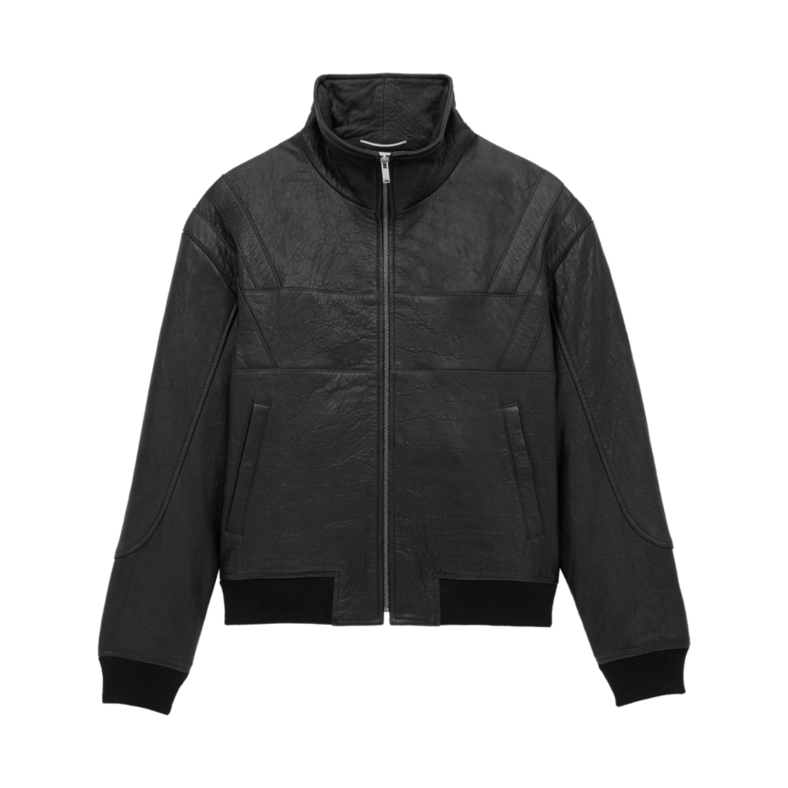 821041-YCNF2-1000 Saint Laurent Grained Lambskin Blouson Noir