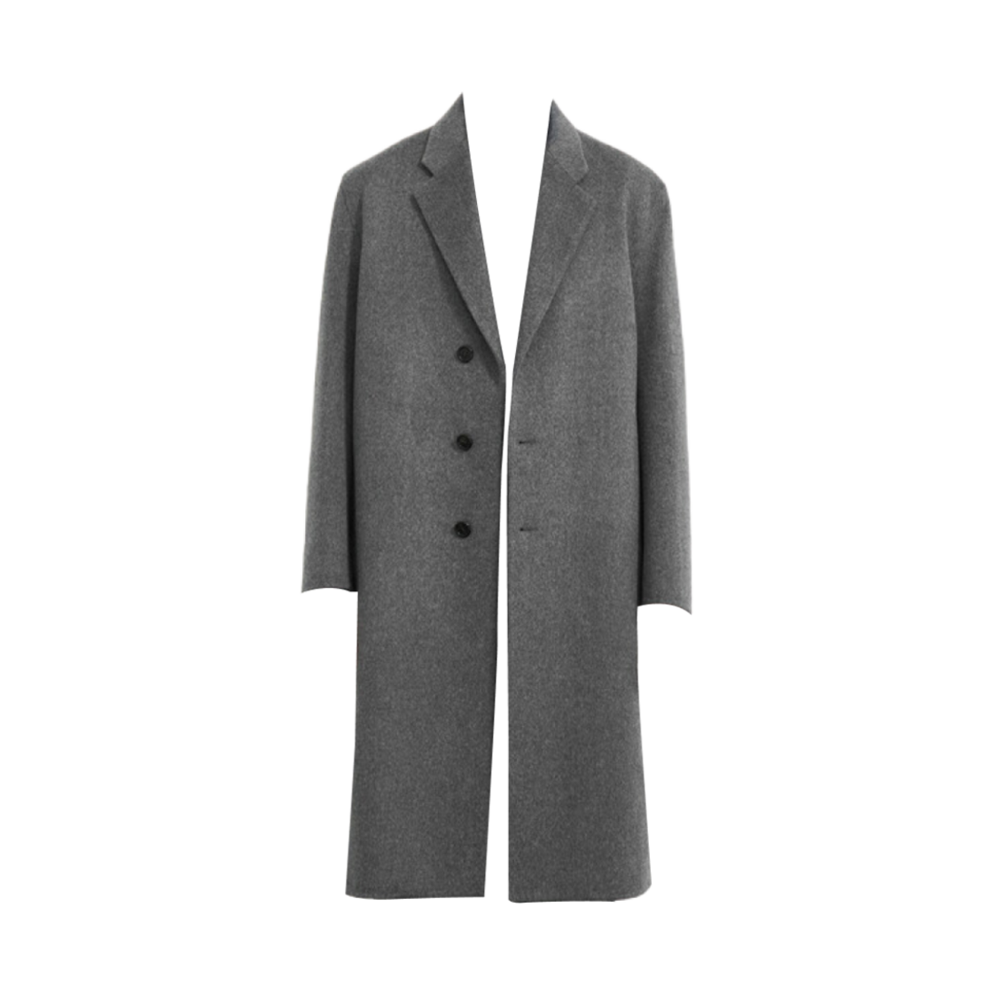 TH2EBWCT409M-GY Time Homme Cashmere Blend Single Coat Grey