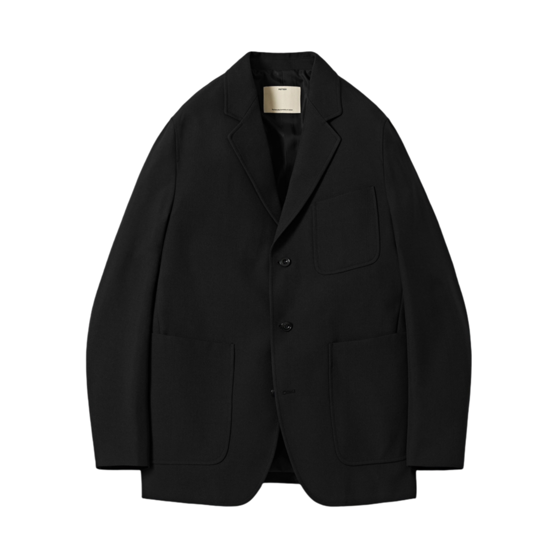 PCD0MJK401BK Pottery Wool Sports Jacket Black