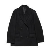 (W) Acne Studios Double Breasted Wool Jacket Black