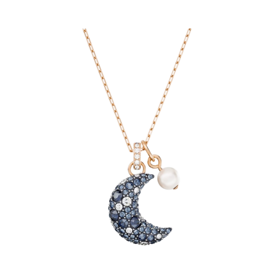 5671585 (W) Swarovski Luna Pendant Multicolored Rose Gold Plated