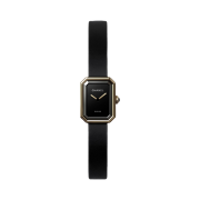 Chanel Premiere Ribbon Watch Black Lacquered Yellow Gold Titanium Black Rubber