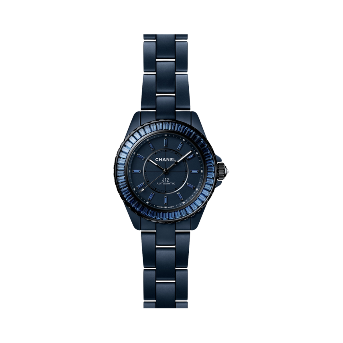 샤넬 J12 워치 38mm 블루 다이아 사파이어 베젤(Chanel J12 Watch 38mm Bleu Diamond Sapphire Bezel)