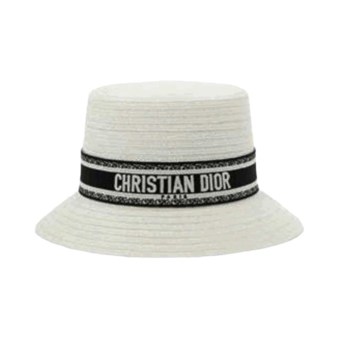 (W) 디올 디오리조트 스몰 브림 햇 화이트 스트로우((W) Dior Dioresort Small Brim Hat White Straw) - 1