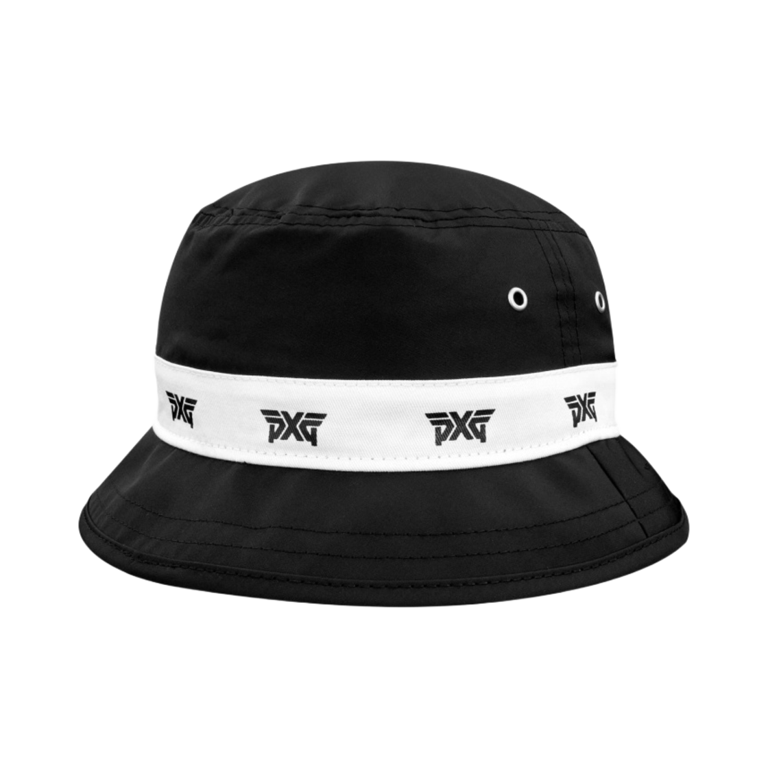 피엑스지 로고 리핏 버킷햇 블랙(PXG Logo Repeat Bucket Hat Black)