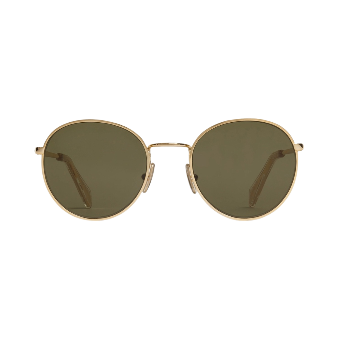 셀린느 메탈 프레임 06 미네랄 글래스 렌즈 메탈 선글라스 골드 그린(Celine Metal Frame 06 Sunglasses in Metal with Mineral Glass Lenses Gold Green) - 1
