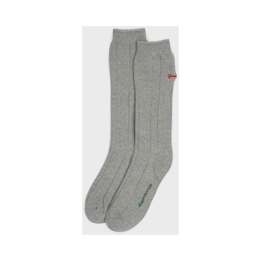 P00000ZG_01 Greenbutter Net stripe Socks Melange