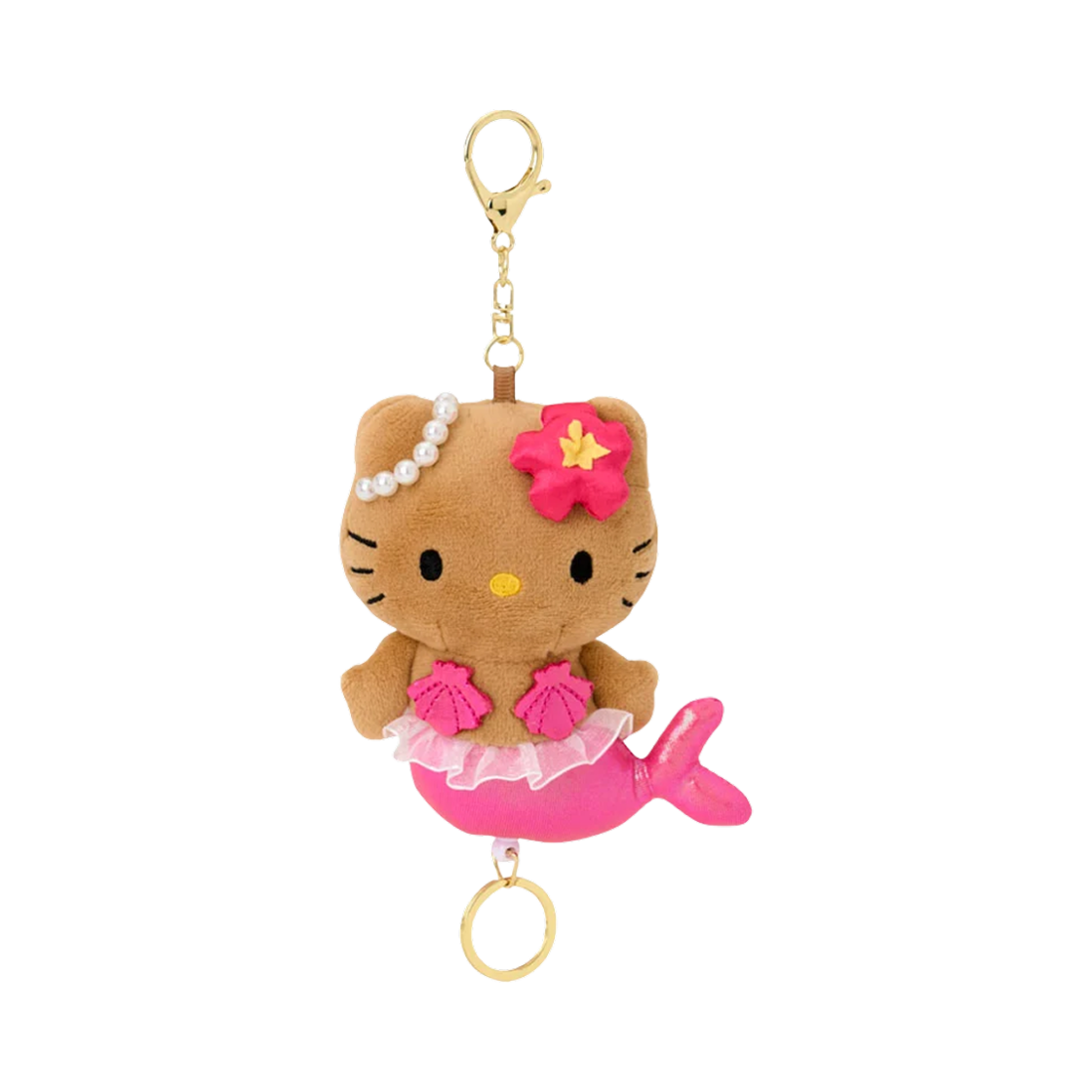 산리오 헬로 키티 릴 마스코트 홀더 머메이드 핑크(Sanrio Hello Kitty Reel Mascot Holder Mermaid Pink)