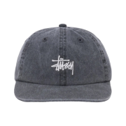 Stussy Washed Basic Low Pro Cap Charcoal