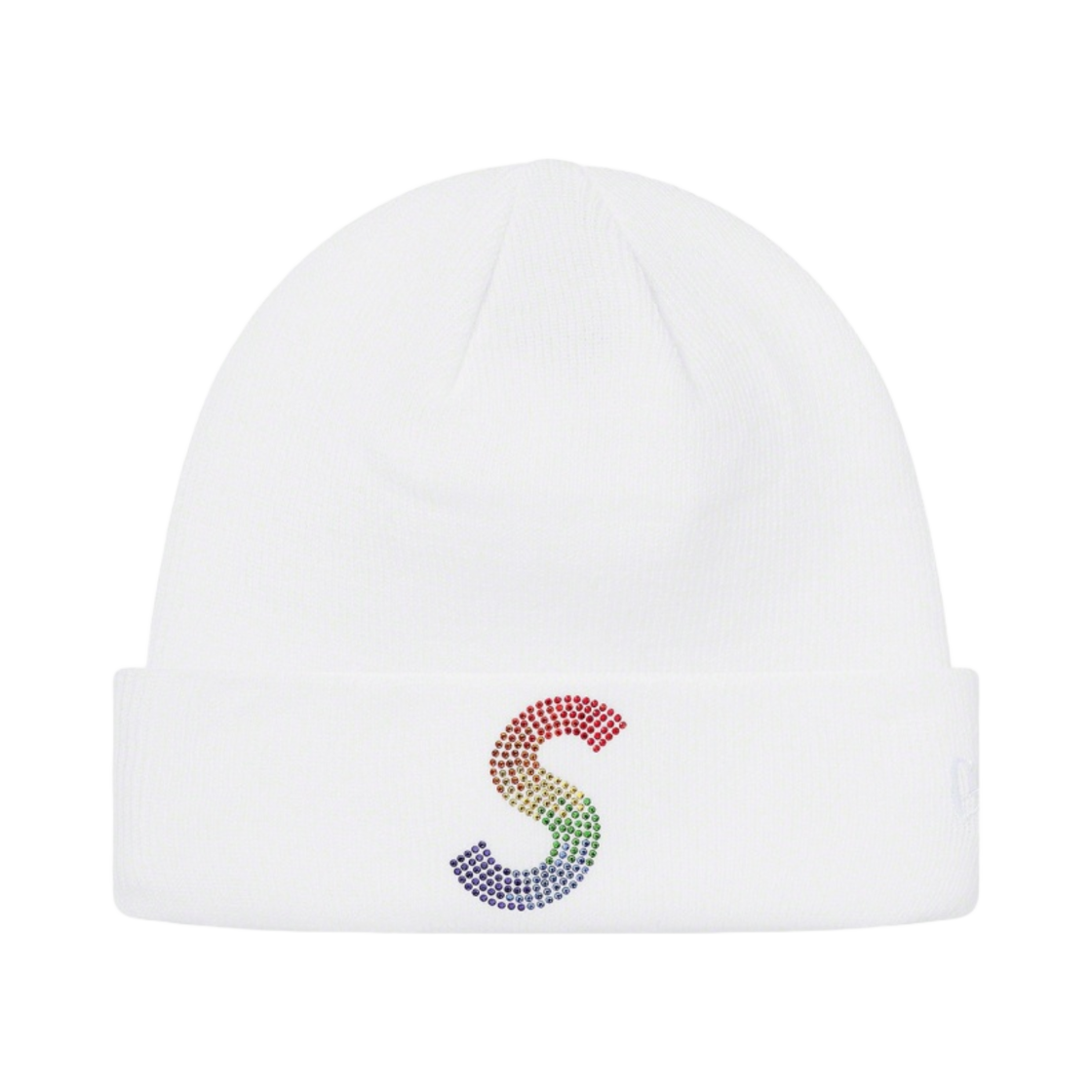 슈프림 뉴에라 스와로브스키 S 로고 비니 화이트 - 21SS