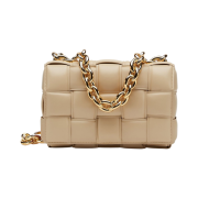 Bottega Veneta Padded Leather Chain Cassette Porridge