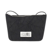 MM6 Maison Margiela Number Logo Patch Crossbody Bag Black