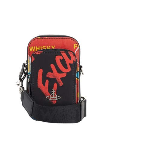 Vivienne Westwood Phone Crossbody Bag Black Multi