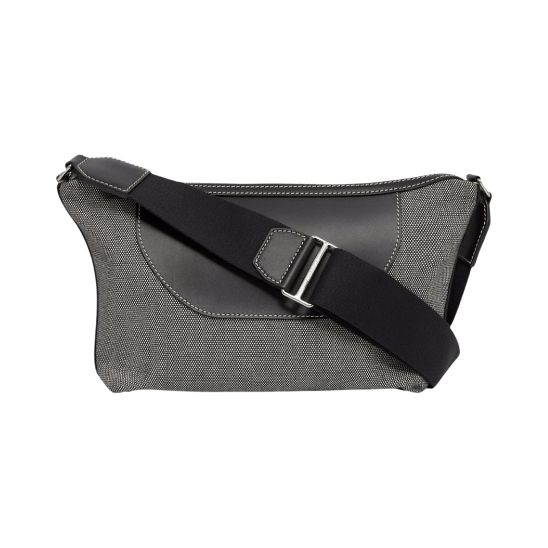 버버리 홀스페리 프린트 캔버스 레더 크로스바디백 블랙 그레이(Burberry Horseferry Print Canvas and Leather Corssbody Bag Black Grey) - 2