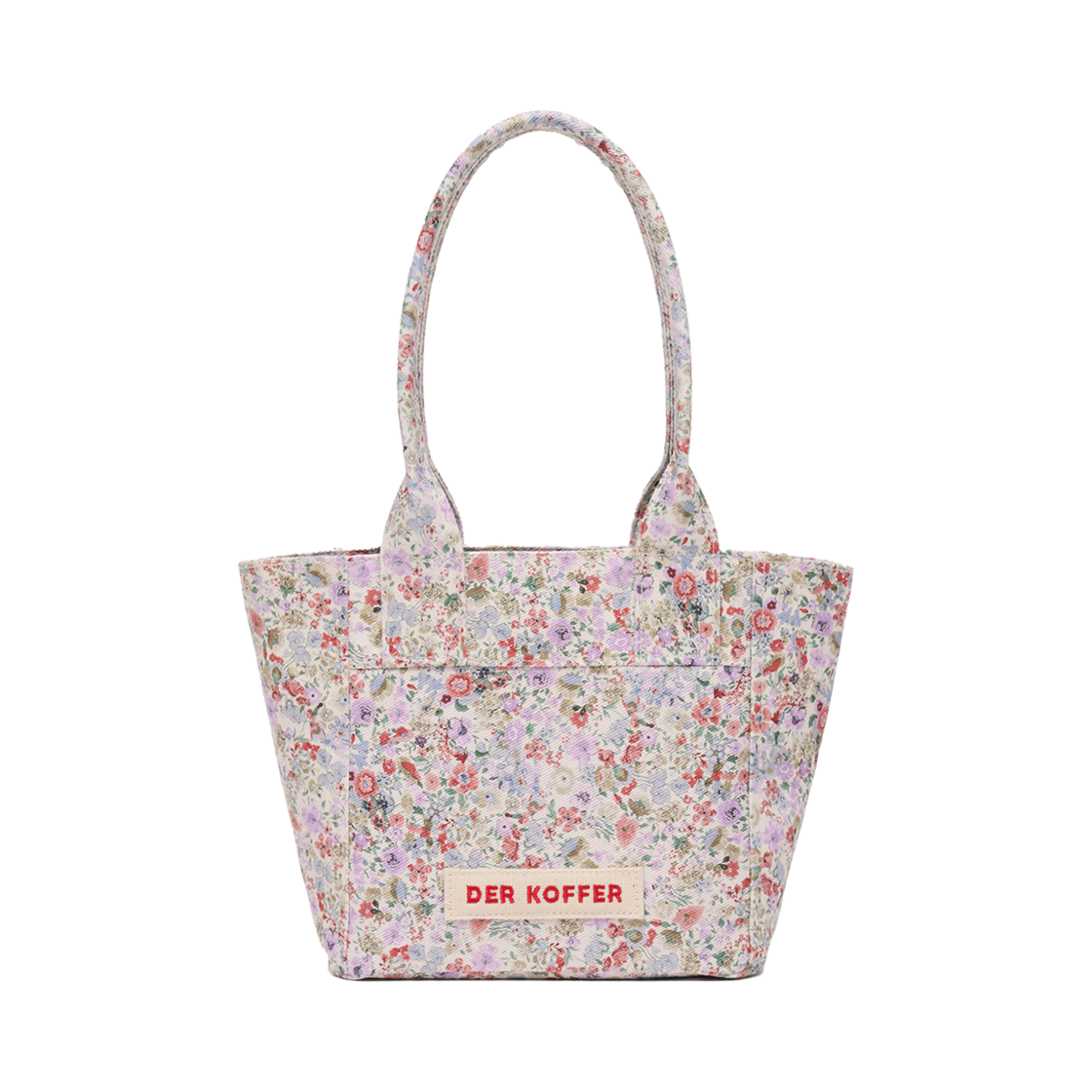 2512011050 Der Koffer Shopper Vintage Flower Mini White