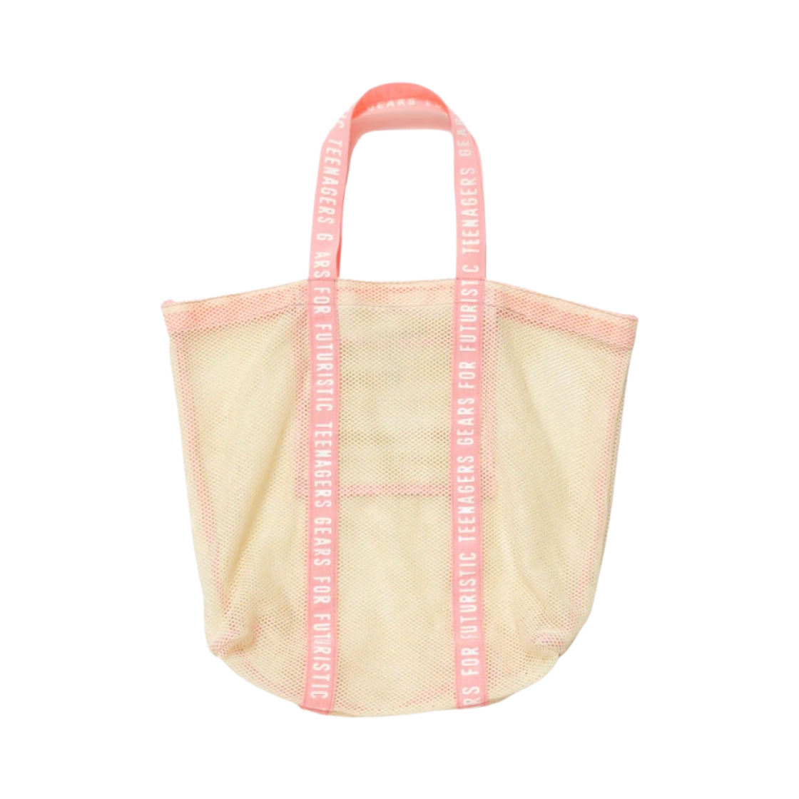 レアHUMAN MADE MESH TOTE BAG PINK WHITE 휴먼 메이드 메쉬 토트백 화이트 | Human Made | KREAM