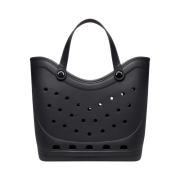 Balenciaga x Crocs Rubber Large Tote Bag black