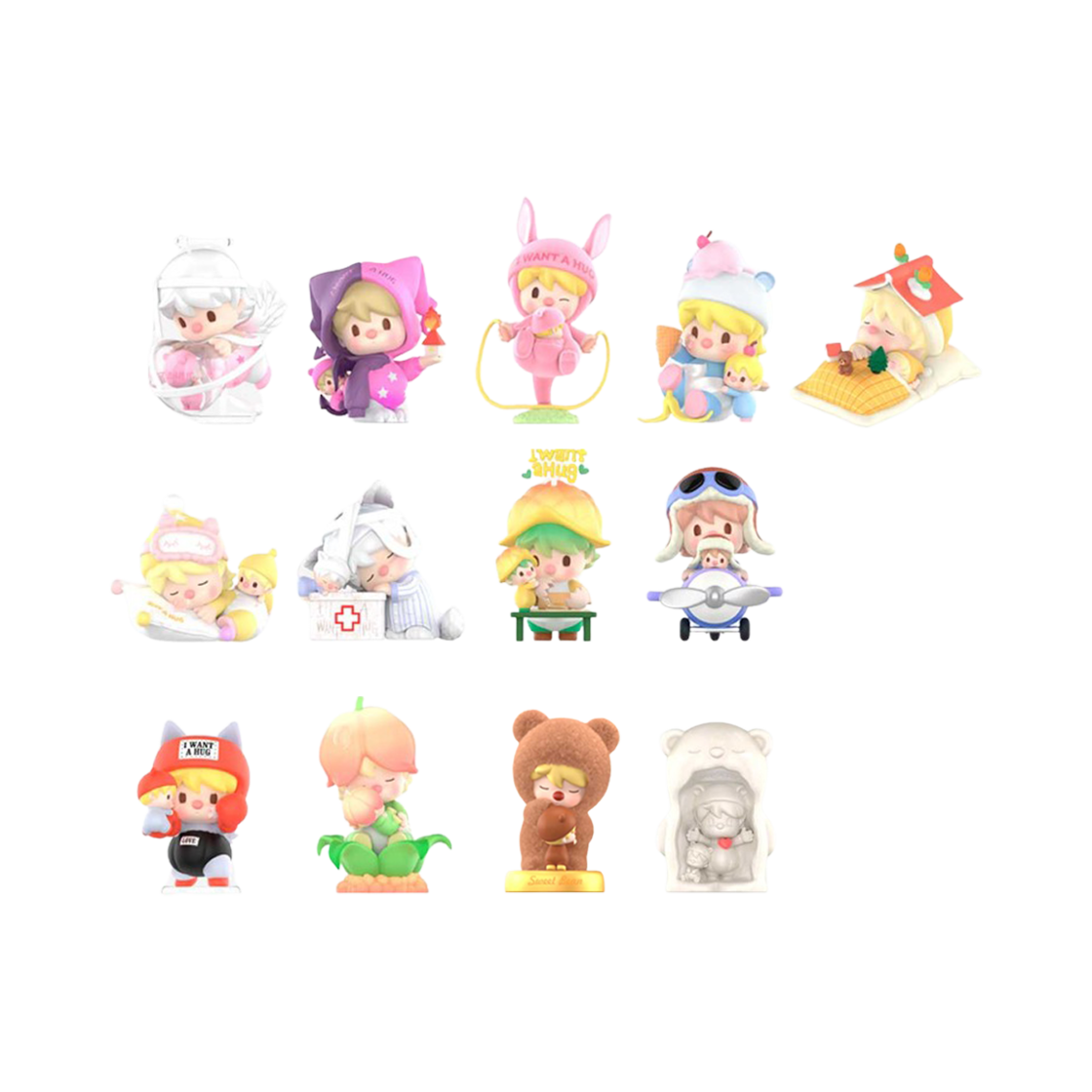 팝마트 스위트빈 안아줘 시리즈 미개봉 랜덤박스 (12개입)(Pop Mart Sweet Bean I Want a Hug Series Sealed Case (12 Blind Boxes)) - 2