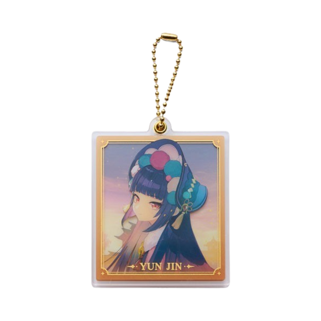 원신 사각 더블 아크릴 키링 운근