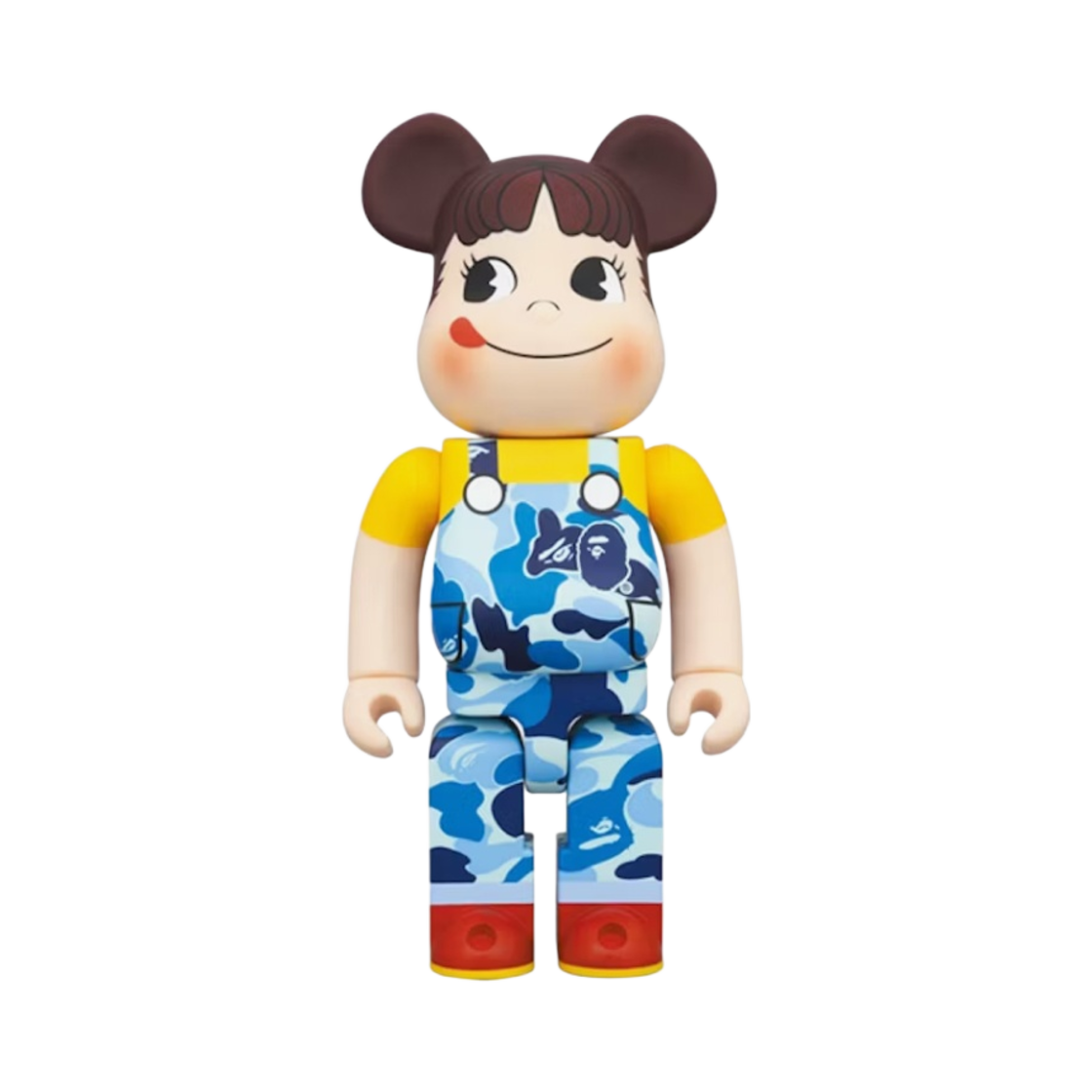 - Bearbrick x BAPE Fujiya Milky Peko-chan Blue 100% & 400% Set - #2