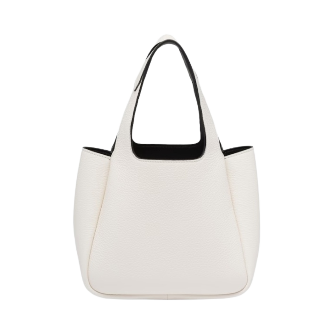 프라다 레더 핸드백 화이트 블랙(Prada Leather Handbag White Black) - 3