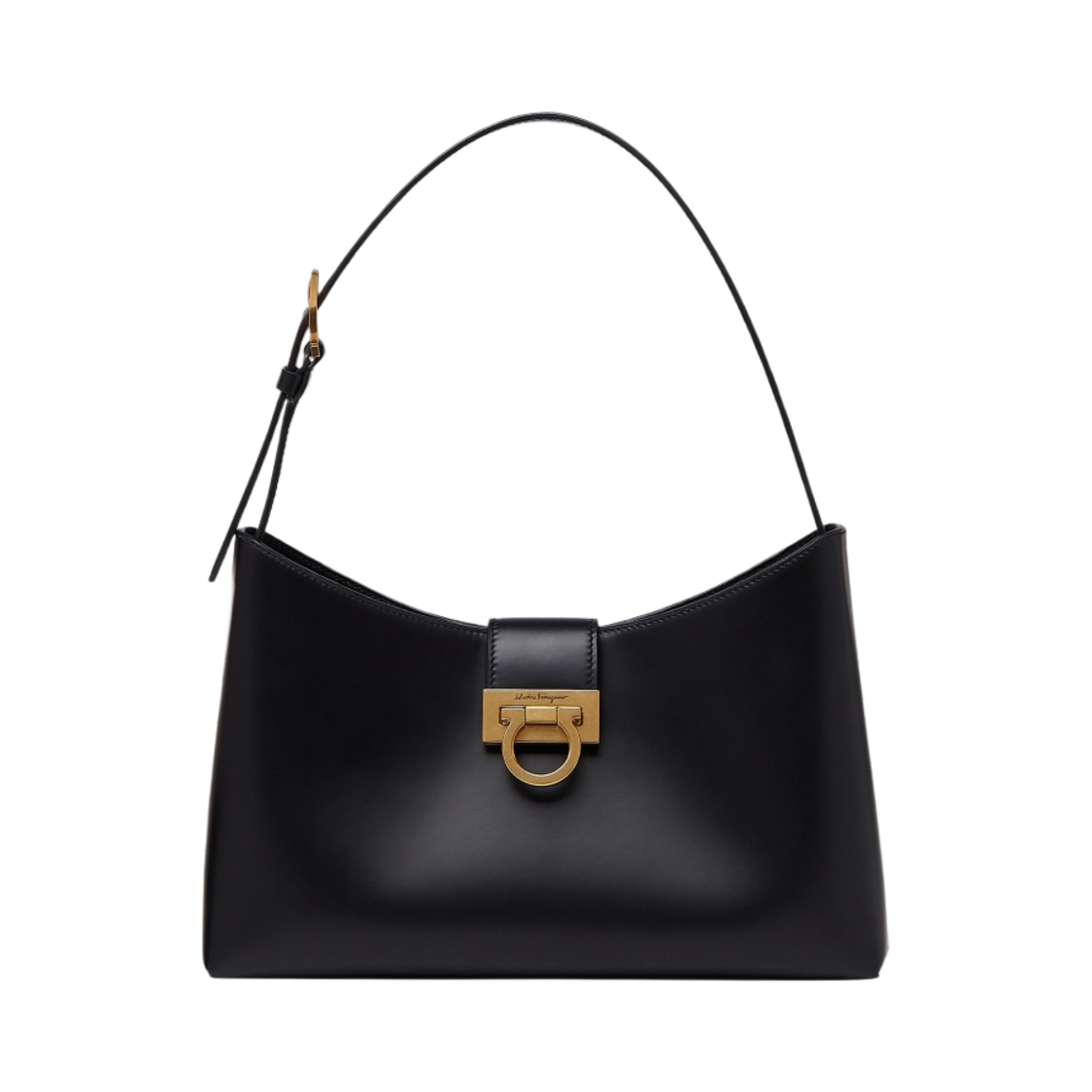210926-745035 Ferragamo Trifolio Shoulder Bag Black - 대표 이미지 #1