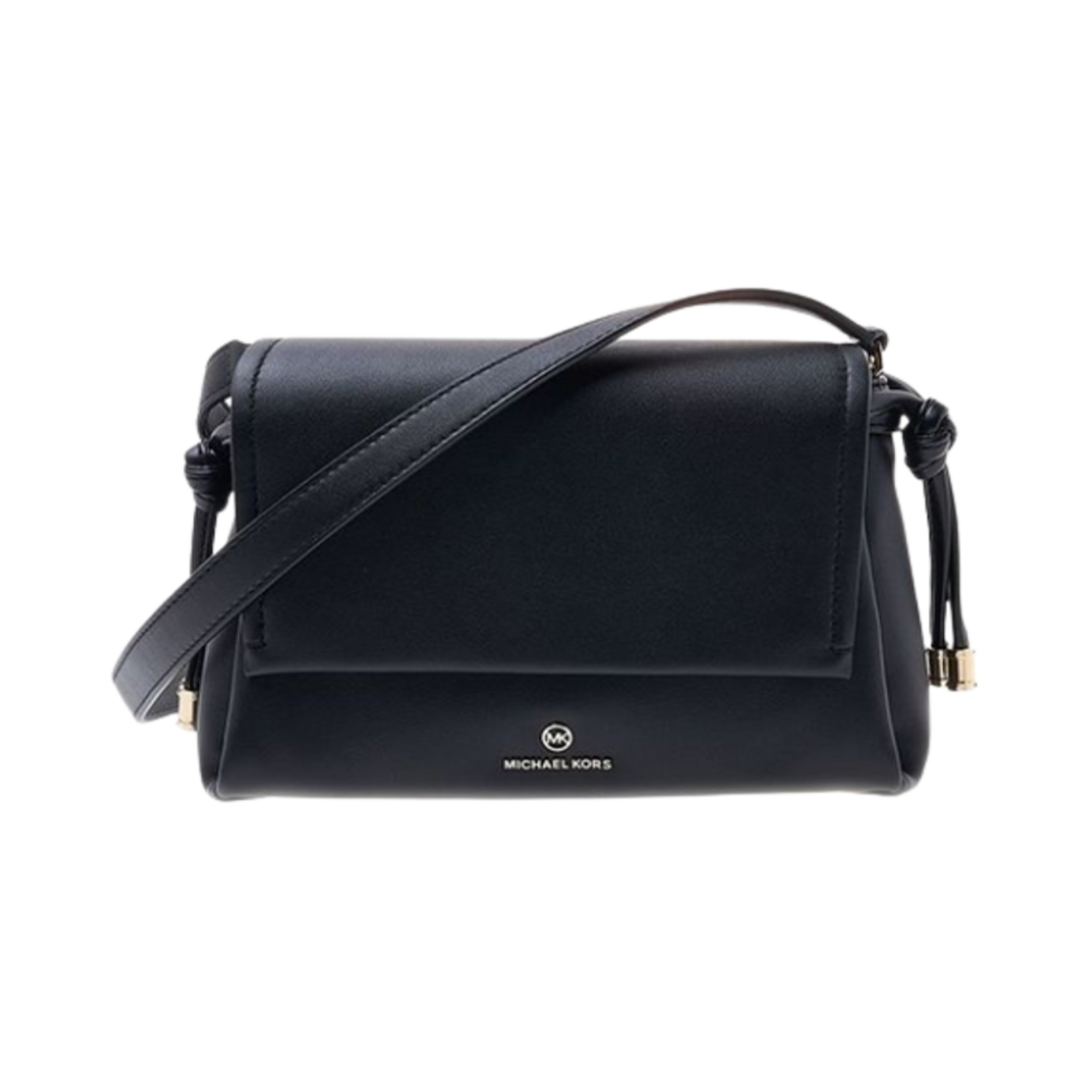 32F2GPNC1V001 Michael Kors Logo Plaque Shoulder Bag Black