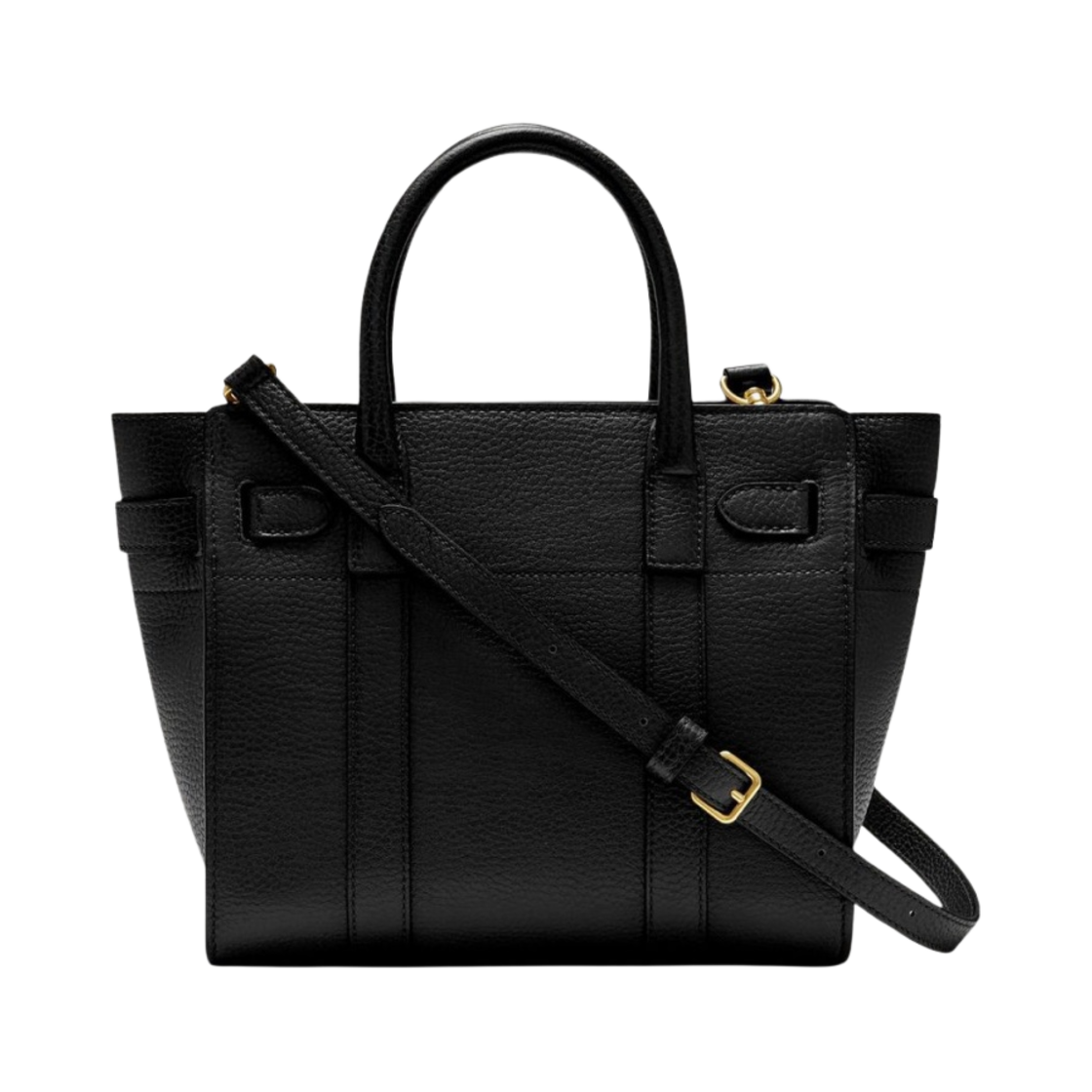 멀버리 스몰 클래식 그레인 미니 지퍼 베이스워터 블랙(Mulberry Small Classic Grain Mini Zipped Bayswater Black) - 2