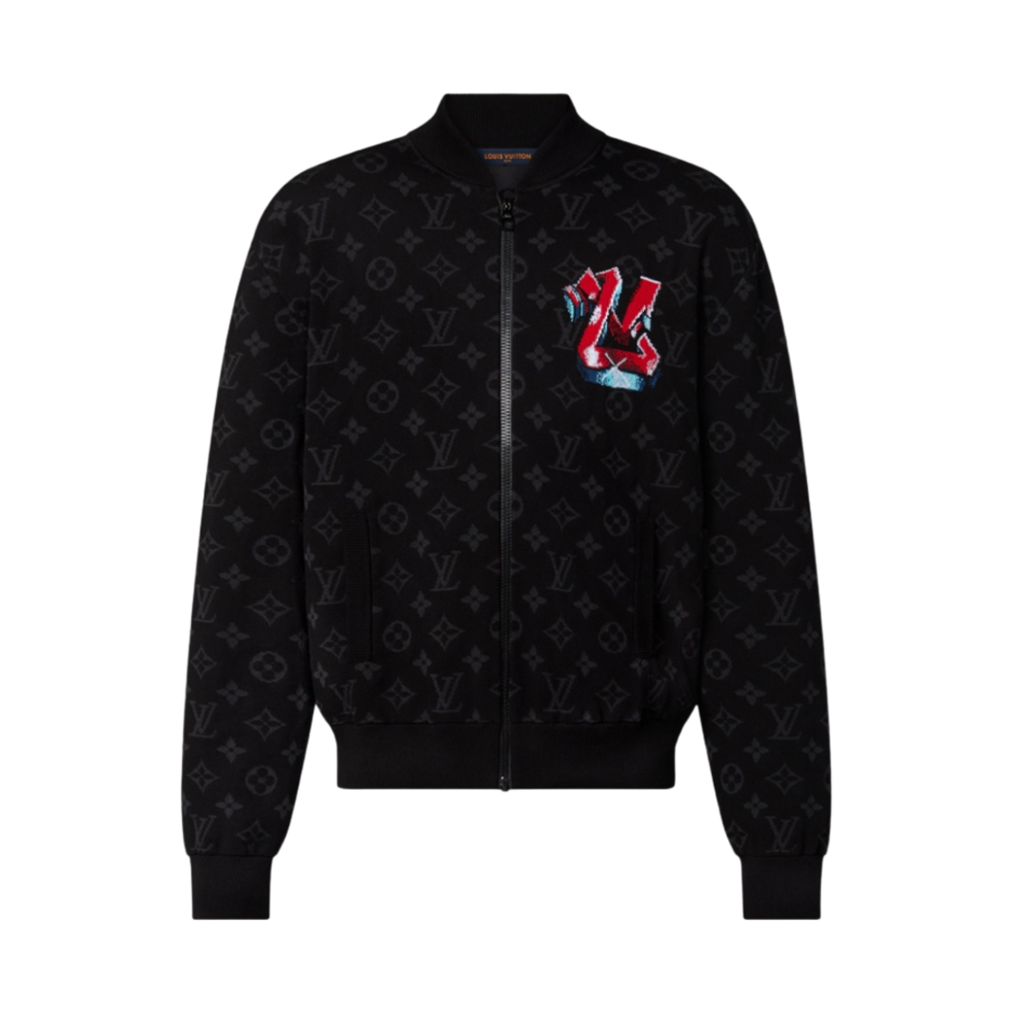 루이비통 LV 그래피티 지퍼 블루종 블랙(Louis Vuitton Graffiti Zipped Blouson Black) - 1