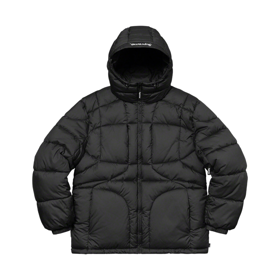 슈프림 와프 후드 퍼피 자켓 블랙 - 21FW