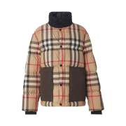Burberry Check Puffer Jacket Archive Beige