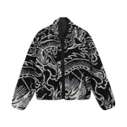Stussy Dragon Sherpa Jacket Black