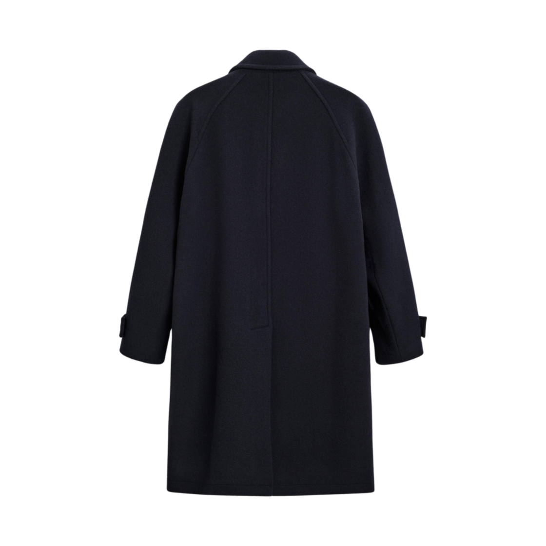 자라 울 블렌드 펠트 텍스처 코트 네이비 블루(Zara Wool Blend Felt Texture Coat Navy Blue) - 2