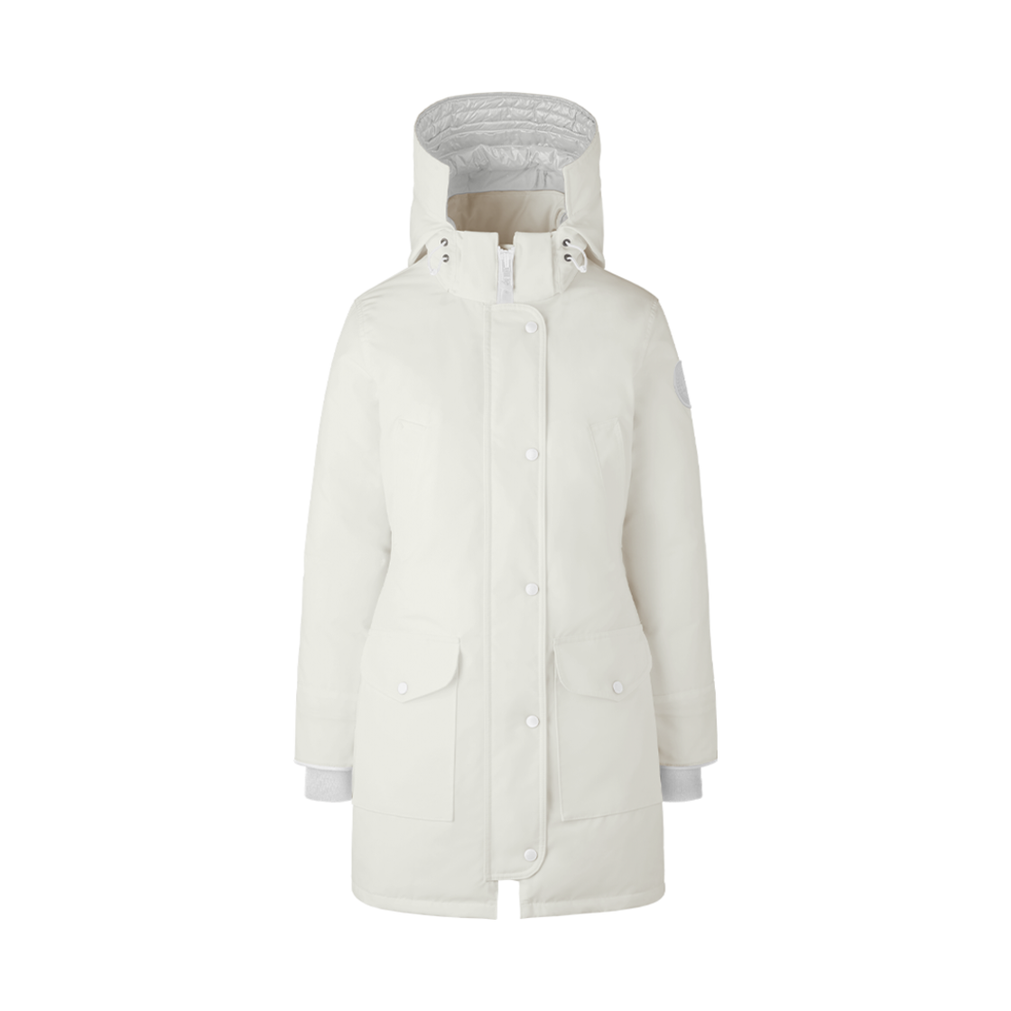 (W) 캐나다 구스 트릴리움 파카 휴먼네이처 토날 라벨 그레이지((W) Canada Goose Trillium Parka Humanature Tonal Label Greige) - 1