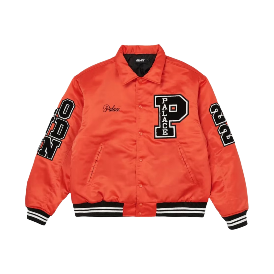 팔라스 사틴 바시티 자켓 오렌지 - 22FW(Palace Satin Varsity Jacket Orange - 22FW)