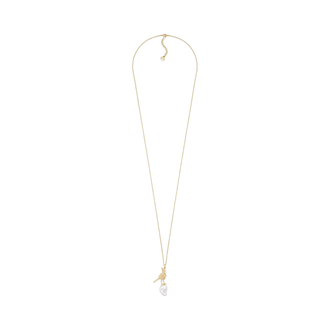 (W) 디올 세빌라 스타 롱 네클리스 골드 피니쉬 메탈 프레쉬워터 펄 화이트 레진 펄((W) Dior Sevilla Star Long Necklace Gold Finish Metal Freshwater Pearl White Resin Pearls) - 1
