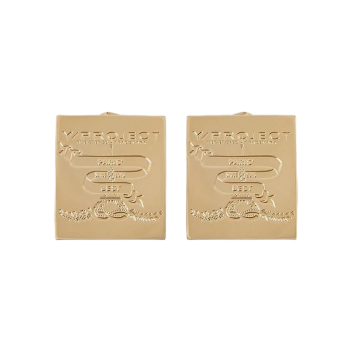 EARRINGS65-S24 Y/Project Mini Paris Best Earrings Gold - 23SS