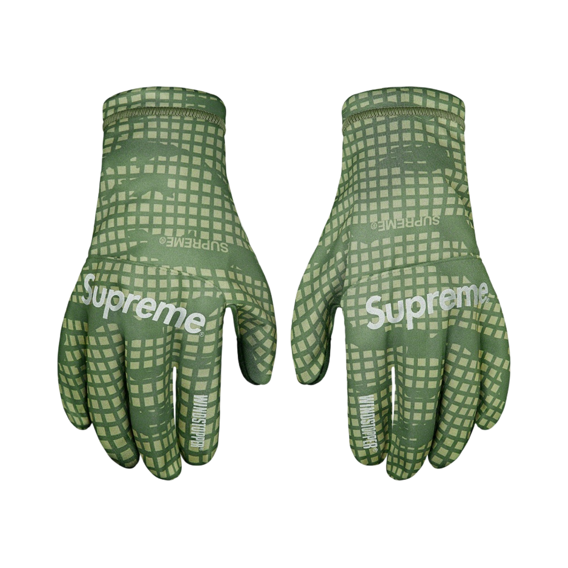 슈프림 윈드스토퍼 글러브 올리브 그리드 카모 - 21FW(Supreme Windstopper Gloves Olive Grid Camo - 21FW) - 1