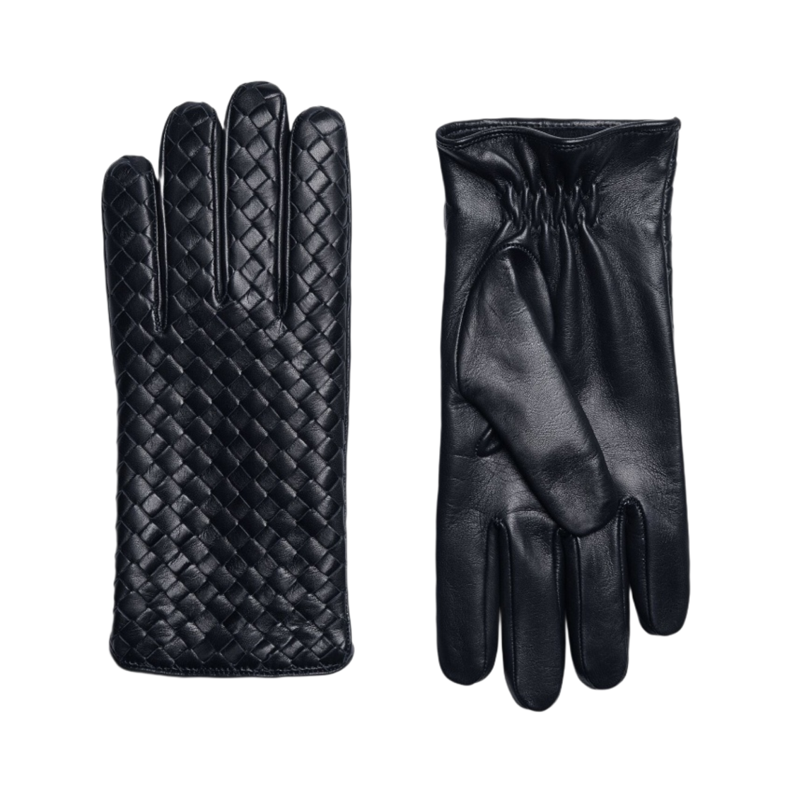 보테가 베네타 인트레치아토 레더 글러브 어비스(Bottega Veneta Intrecciato Leather Gloves Abyss) - 1